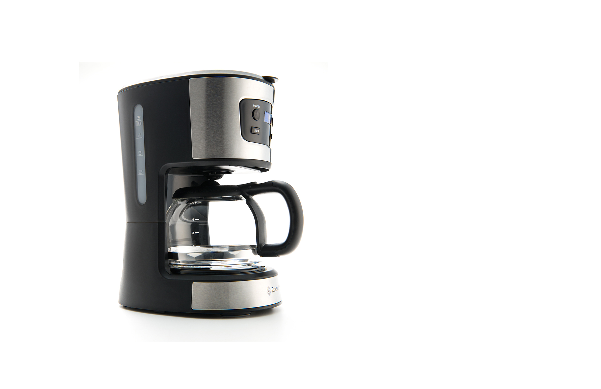 Russell Hobbs 7620JP Coffee Maker, 5 Cups, No Paper Filter Required, Timer, Basic Drip