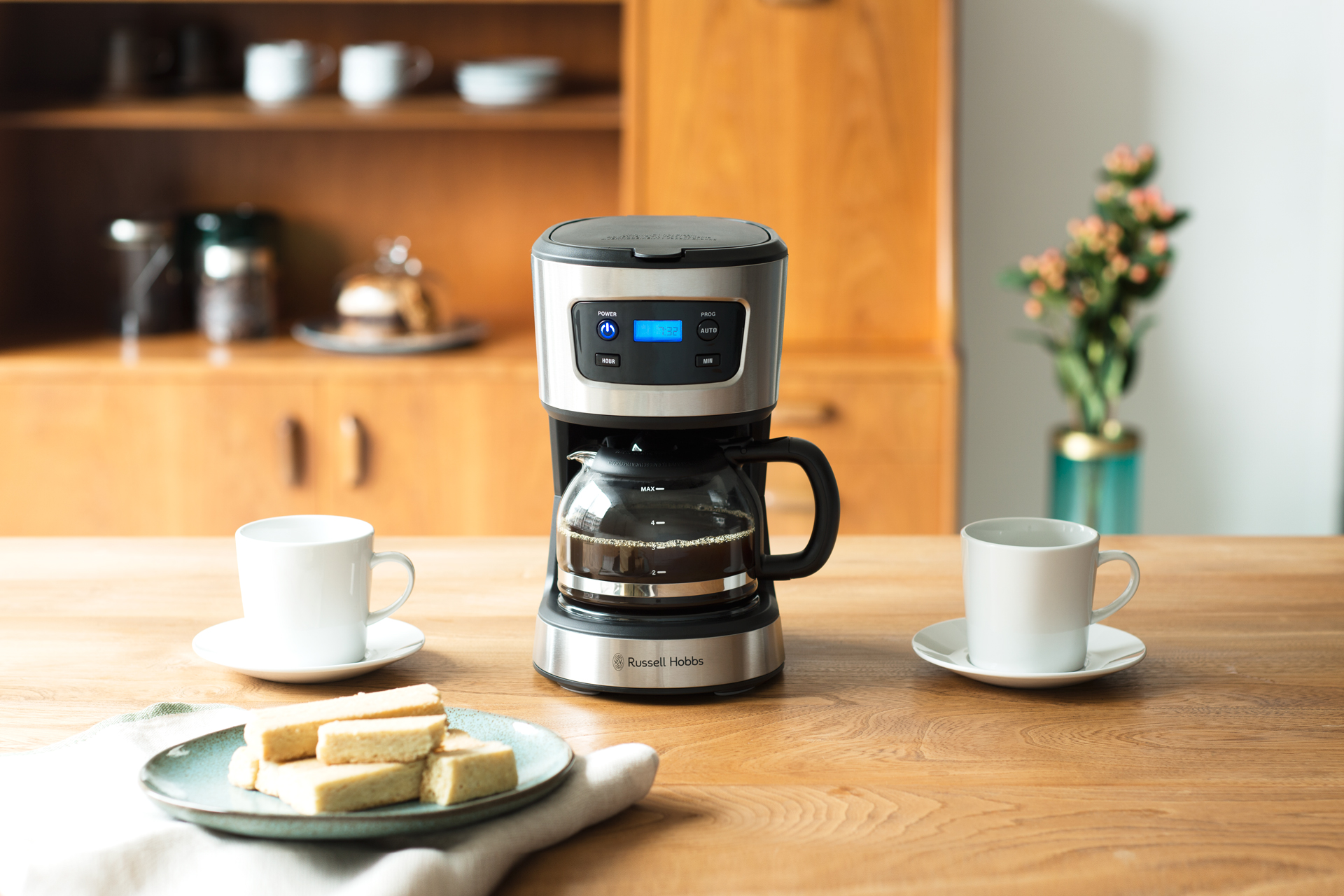 新品未使用】Russell Hobbs スタイルブラックコーヒーメーカー-