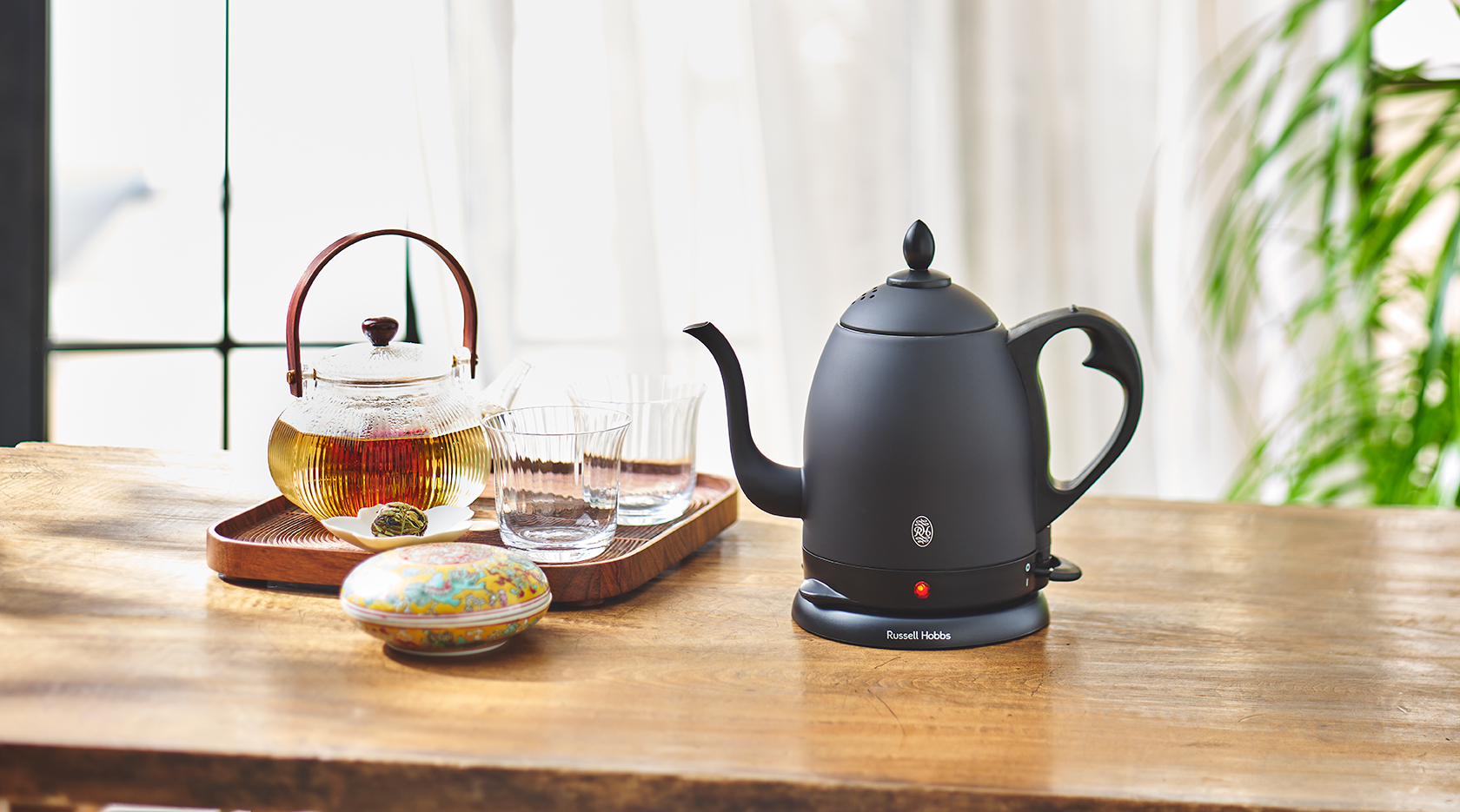 Russell Hobbs ラッセルホブス カフェケトル電気ケトル - www